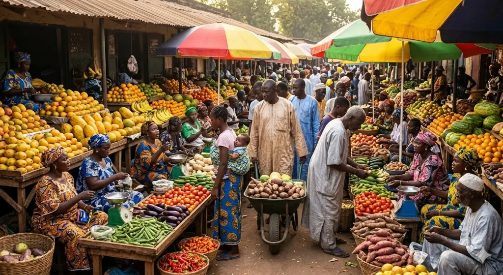 Marché de légumes