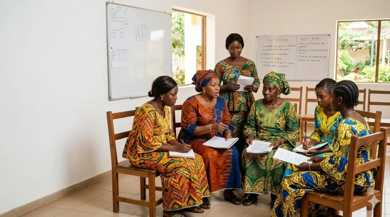 Femmes en atelier pour la paix